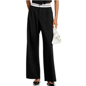 NWT WAYF Women's Preston Wide Leg Trousers Size XS